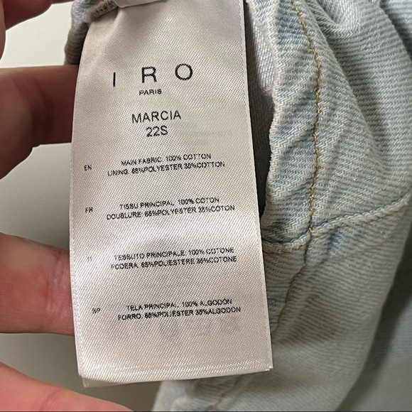 IRO Paloa light blue denim dress sz EUR 38 US 6 - Picture 5 of 14